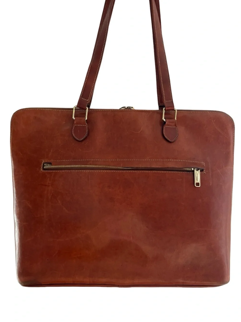 This Terrida rare vintage leather shoulder tote